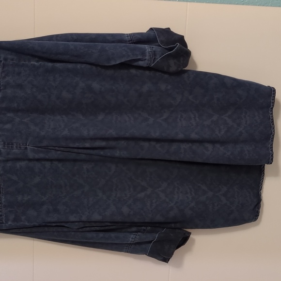 Anthropology X Cloth & Stone Women's Blue Tencel Boho Button Down Shirt Sz S - Picture 7 of 7